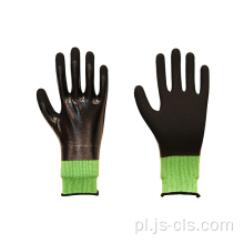 Seria nitrylowo-zielone nylonowe rękawiczki nitrylowe